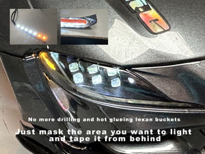 Strip - LEDs for Lexan Light Bucket Kit (Wht, Amb, Red)