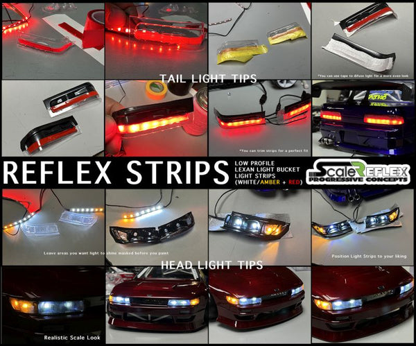 Strip - LEDs for Lexan Light Bucket Kit (Wht, Amb, Red)