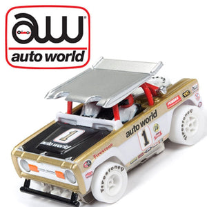 Auto World iWheels Ford Baja Bronco White Xtraction AFX Ho slot Car