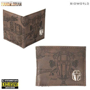 ToyShnip Star Wars: Mandalorian Etched PU Bifold Wallet - Entertainment Earth Exclusive — Backpacks