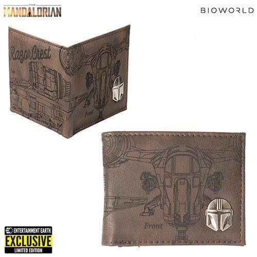 ToyShnip Star Wars: Mandalorian Etched PU Bifold Wallet - Entertainment Earth Exclusive — Backpacks
