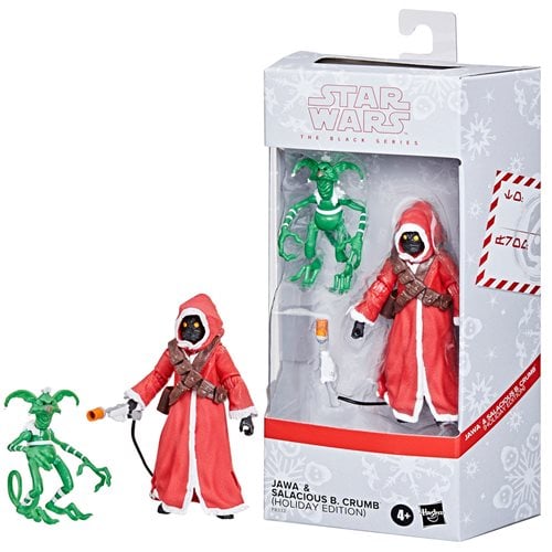 ToyShnip Star Wars The Black Series Jawa & Salacious B. Crumb (Holiday Edition) 6-Inch Action Figure - Exclusive — Action &