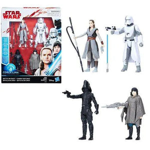 ToyShnip Star Wars: The Last Jedi Battle on Crait 3 3/4-Inch Action Figure Set — Toys & Games