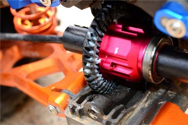 GPM CHROME STEEL FRONT SPIRAL BEVEL GEARS TRAXXAS X-MAXX 4X4 BLACK