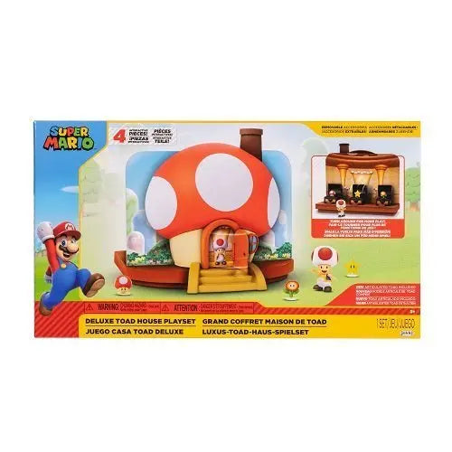 ToyShnip Super Mario Deluxe Toad House Playset — Action Figure