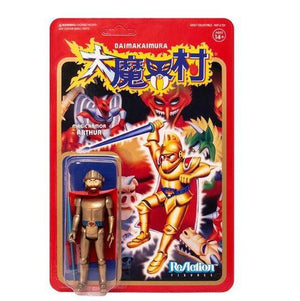 ToyShnip Super7 Ghosts N Goblins Reaction Figure - Arthur With Armor (Gold)(Japanese) — Toys & Games