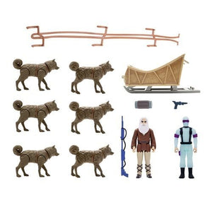 Super7 G.I. Joe Arctic Rescue Vehicle with 3 3/4-Inch Snake Eyes & Blind Woodsman ReAction Figures