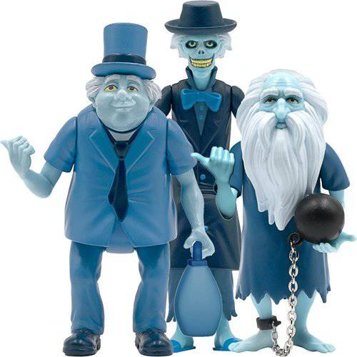 ToyShnip Super7 Haunted Mansion Hitchhiking Ghosts 3 3/4-Inch ReAction Figure Set of 3 - SDCC Exclusive — Action & Toy
