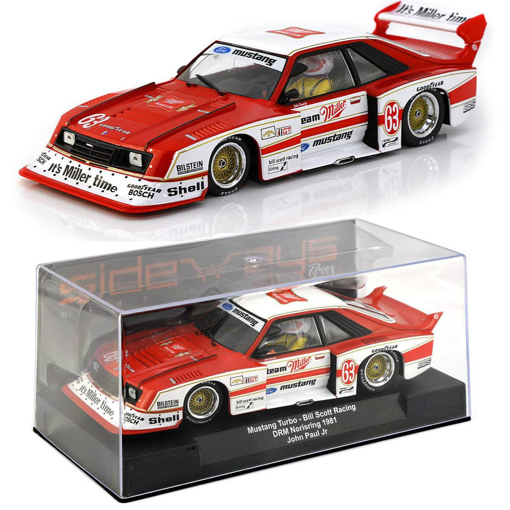 PowerHobby Racer Sideways Ford Mustang Turbo Team Miller 1/32 Slot Car SW66 DRM Norisring 1981