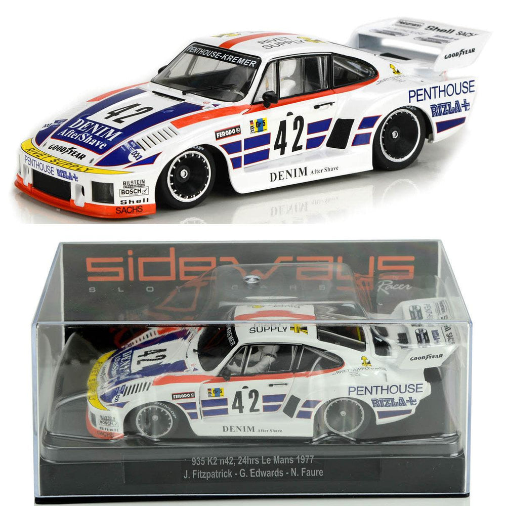 PowerHobby Racer Sideways Porsche 935 K2 Le Mans 1977 1/32 Slot Car SW74