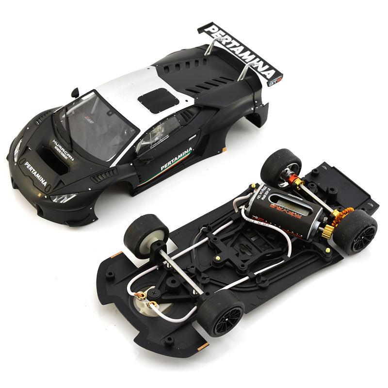 PowerHobby Racer Sideways Lamborghini Huracan GT3 Carbon 1/32 Slot Car SWCAR01B