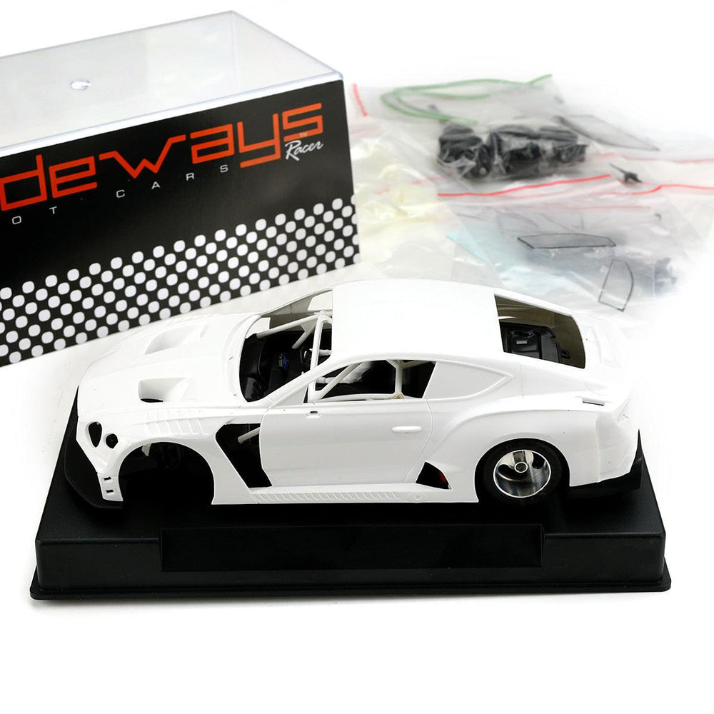 PowerHobby Racer Sideways Bentley Continental GT3 White Kit 1/32 Slot Car SWCAR06K