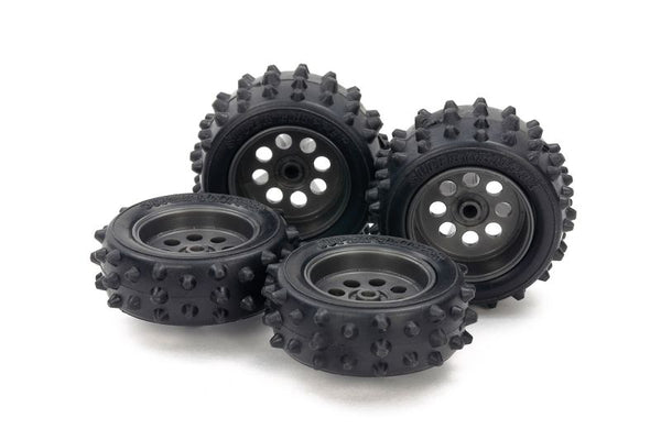 JR Spike Tire & Wheel Set, for EZ Chassis