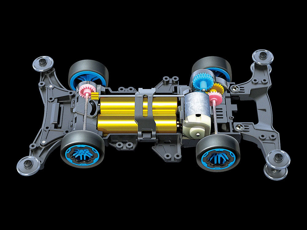 Tamiya 1/32 JR Mini 4WD Eleglitter Kit, w/ VZ Chassis