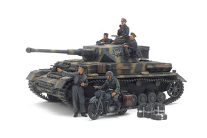 Tamiya German Panzer IV Ausf.G Early, Motorcycle Set Easter Front,