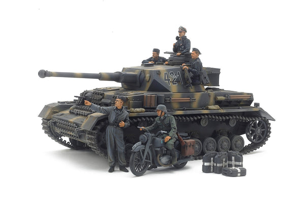 Tamiya German Panzer IV Ausf.G Early, Motorcycle Set Easter Front,