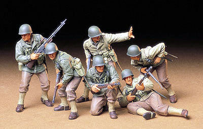 Tamiya 1/35 U.S. Army Assault Infantr Men Figures Plastic Model Kit