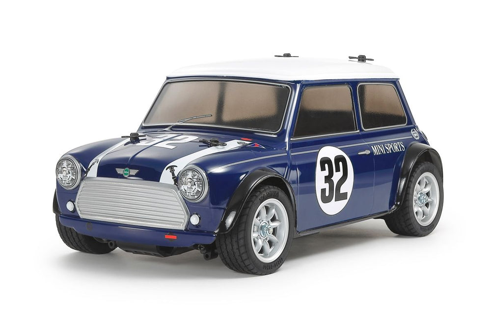 Tamiya RC Mini Cooper Racing, Blue Painted Body, MB-01