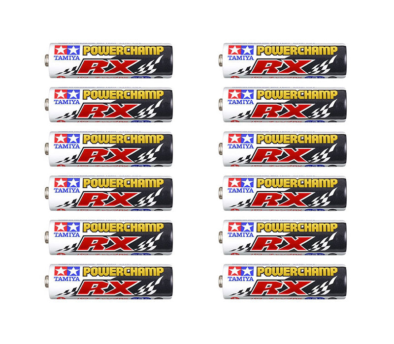Tamiya Powerchamp RX AA Alkaline Batteries (12 Pack)