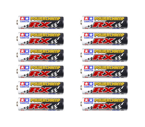 Tamiya Powerchamp RX AA Alkaline Batteries (12 Pack)