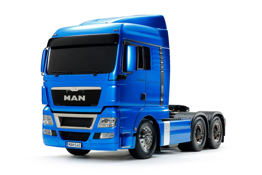 Tamiya 1/14 Man TGX 26.540 6x4 XLX Model Kit, Light Metalic Blue