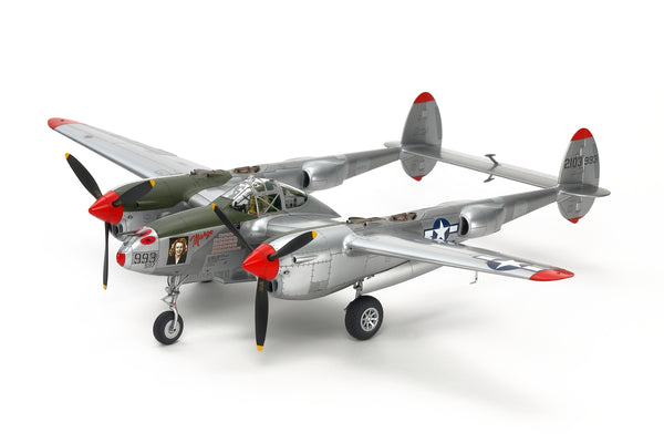 Tamiya 1/48 Aircraft Lockheed P-38 J Lightning Plastic Model Kit
