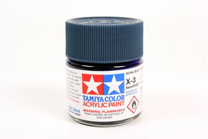 Tamiya Acrylic X-3 Royal Blue, 23ml Bottle