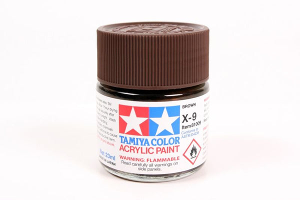 Tamiya Acrylic X-9 Brown, 23ml Bottle