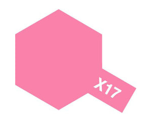 Tamiya Acrylic X-17 Pink Paint, 23ml Bottle
