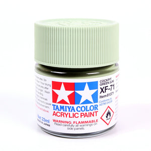 Tamiya Acrylic XF-71 Cockpit Green, 23ml Bottle