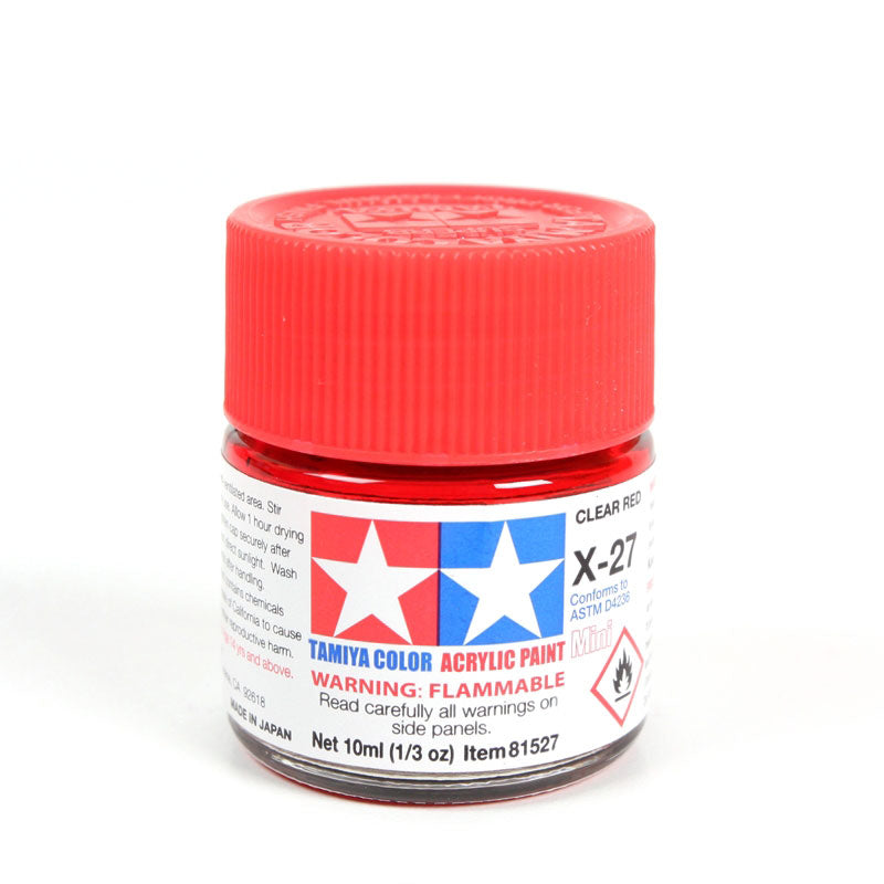 Tamiya Acrylic Mini X-27 Clear Red Paint