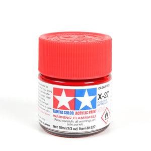 Tamiya Acrylic Mini X-27 Clear Red Paint
