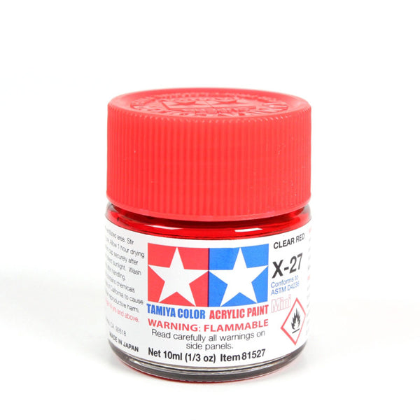 Tamiya Acrylic Mini X-27 Clear Red Paint