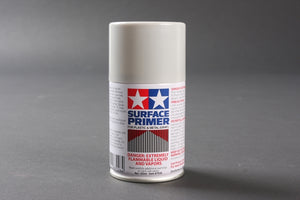 Tamiya Surface Primer 100ml Aerosol for Plastic and Metal, Gray