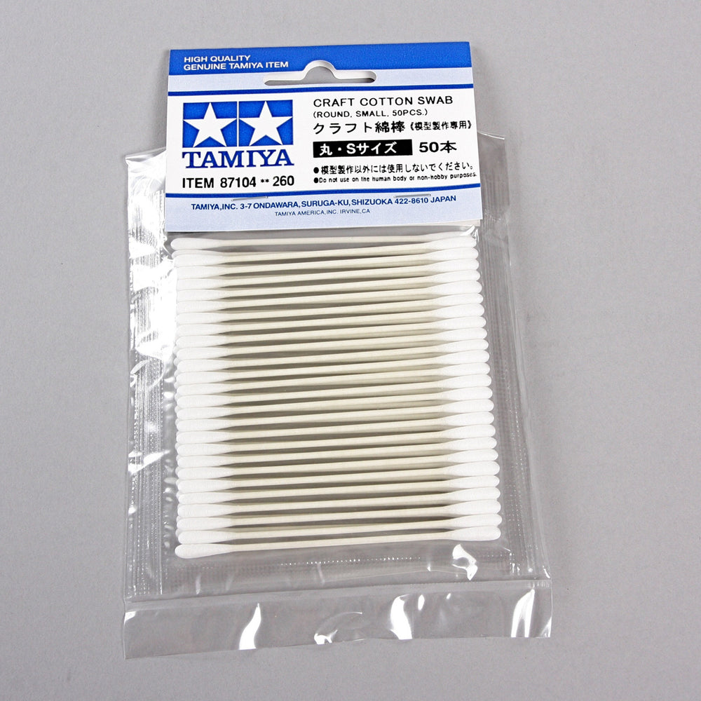Echo Six Hobbies Tamiya Craft Cotton Swabs Round — Extra Small