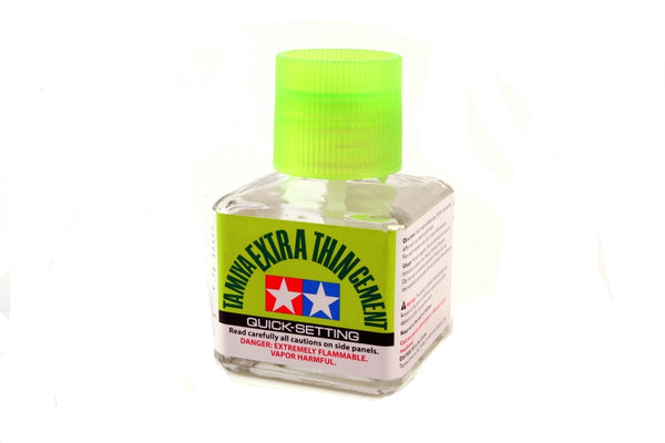 Tamiya Extra-Thin Cement, 40ml Quick Setting