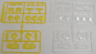 Tamiya P Parts, Clear Lens Parts for Bruiser and Hilux Toyota Cab