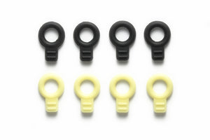Tamiya JR Rubber Body Catches, (Black /Yellow)