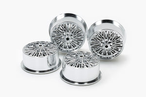 Tamiya JR Wire Spoke Wheels, Silver Plated for LP Tires