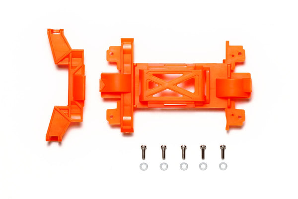 Tamiya JR Reinforced Gear Cover, for MS Chassis, Fluorescent Orange