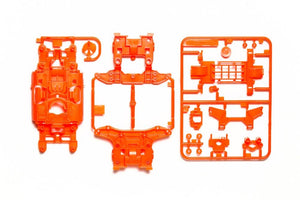 Tamiya JR MS Chassis Set, Fluorescent Orange, Mini 4WD Station
