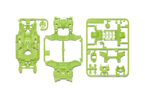 Tamiya JR MS Chassis Set, Yellow/Green Mini4WD Station