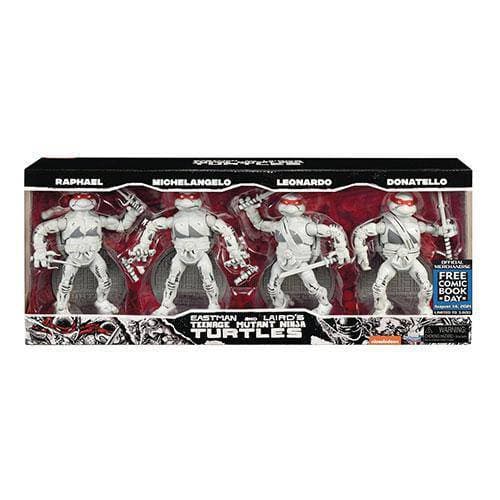 ToyShnip Teenage Mutant Ninja Turtles Ninja Elite Black and White Action Figure 4-Pack - FCBD 2021 Previews Exclusive —