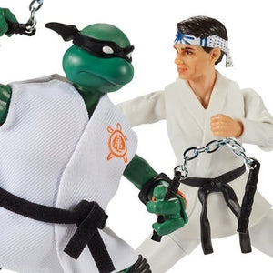 ToyShnip Teenage Mutant Ninja Turtles X Cobra Kai - Michelangelo vs. Daniel LaRusso 2-Pack Action Figures — Action & Toy