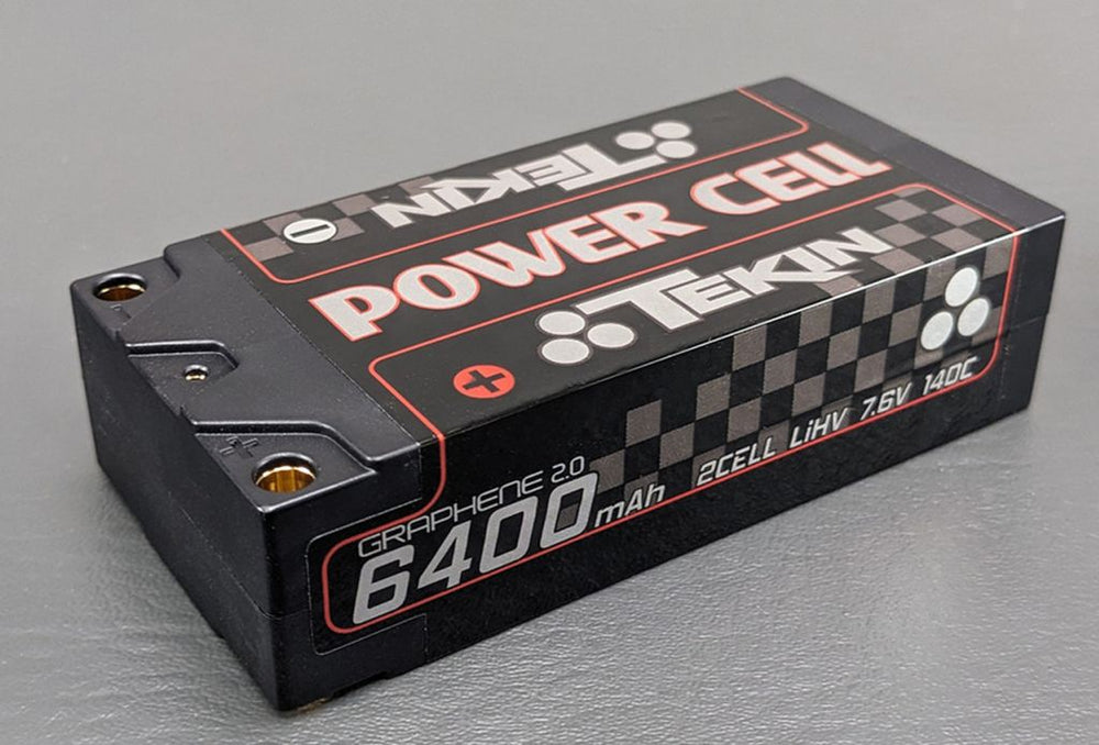 Tekin 2S HV 7.6V 6400mAh 140C Shorty 5mm Bullets