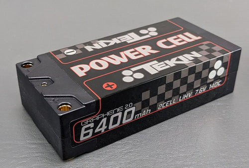 Tekin 2S HV 7.6V 6400mAh 140C Shorty 5mm Bullets