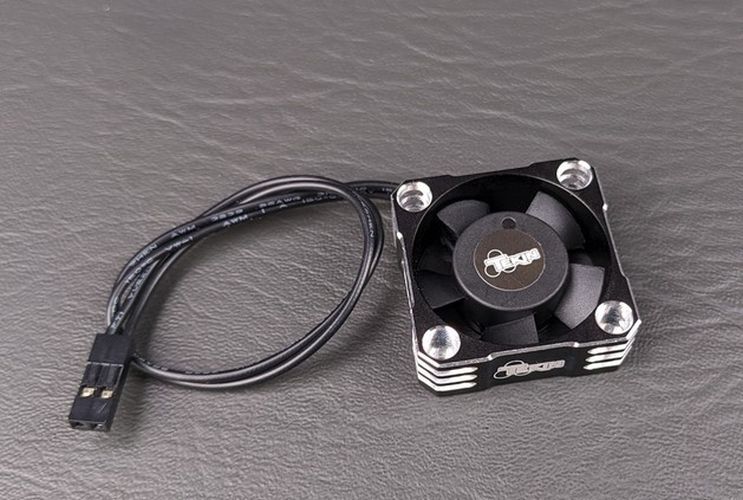 Tekin Fan 30x30x10 HiFlow Black/ Silver, 2pin 180mm