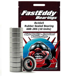 Team FastEddy 8x16x5mm Rubber Sealed Bearing (10) 688-2RS