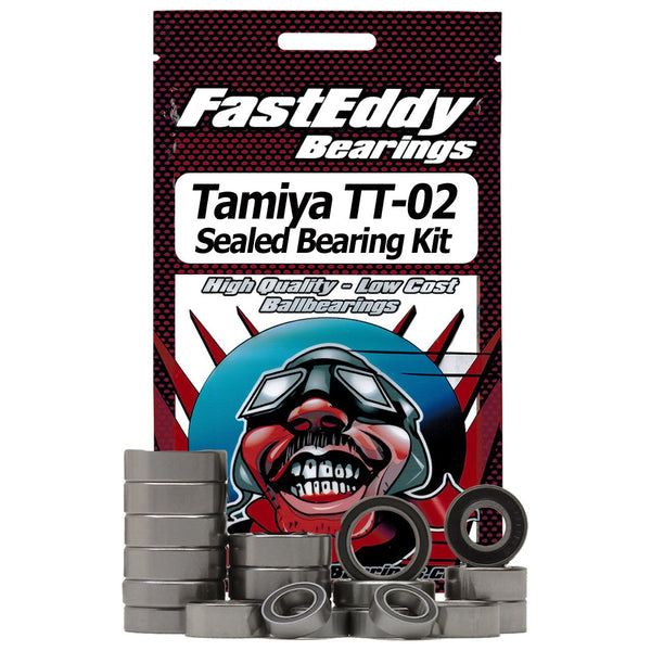 Team FastEddy Tamiya TT-02 Chassis Rubber Sealed Bearing Kit