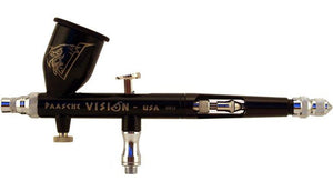 Paasche TGX-2F Vision Dual Double Action Gravity Feed Airbrush Set Talon TGX2F